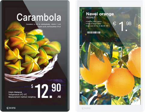 Electronic Shelf Labels (ESL) for grocery store