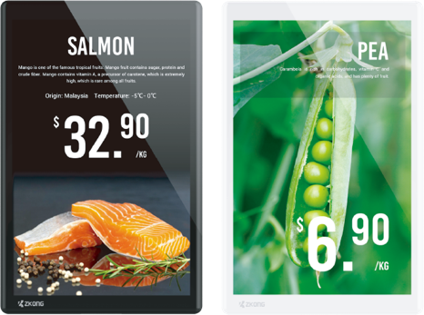 Electronic Shelf Labels (ESL) for grocery store