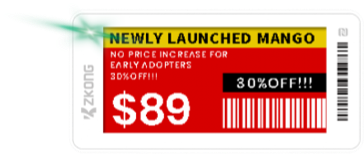 Electronic Shelf Labels (ESL) 4 colors