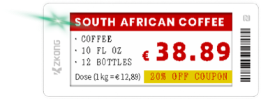 Electronic Shelf Labels (ESL) 4 colors